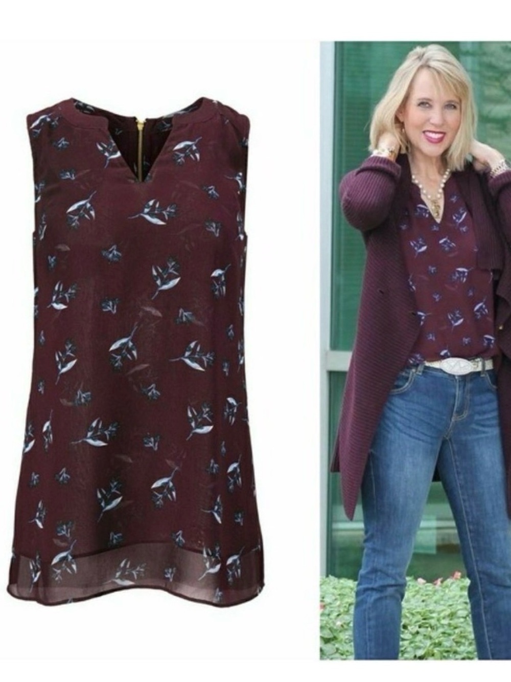 Cabi Tops | Cabi 3444 Bouquet Blouse Size Medium